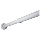 White Straight Shower Curtain Rod
