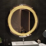 Smart Touch Warm LED Mirror Round 60 x 60 With Bluetooth