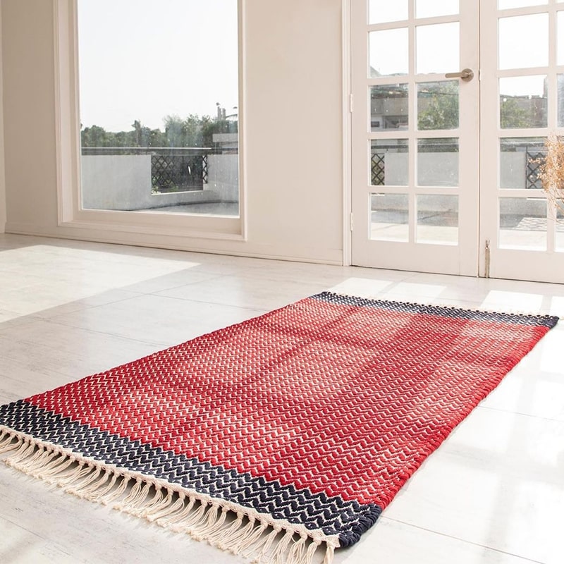Midnight Cherry Rug 4 ft by 6 ft