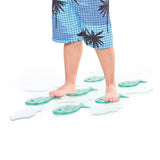 Anti-slip Bathtube Stickers Fish Turquoise