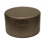 Round Faux Leather Storage Box/Organiser