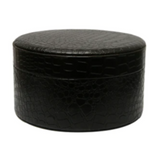 Round Faux Leather Storage Box/Organiser