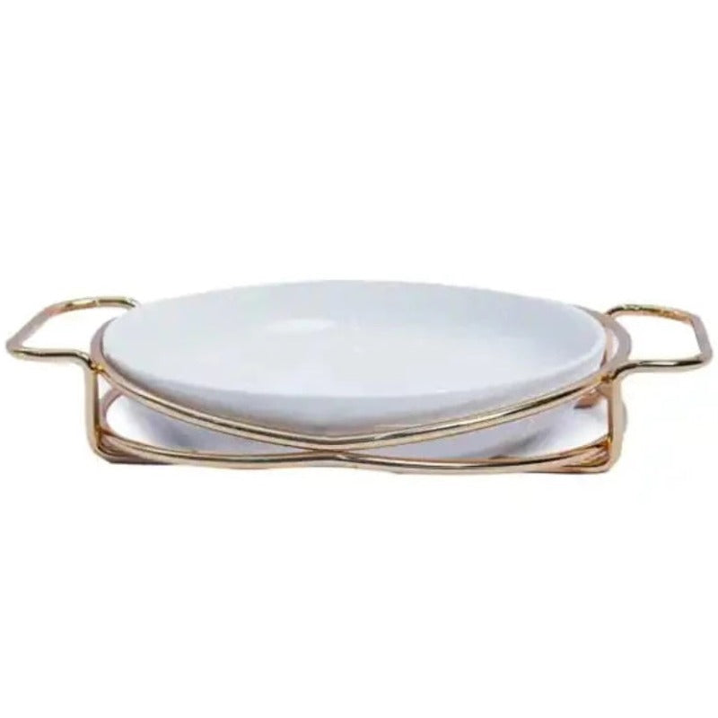 Serving Dish Oval With Stand