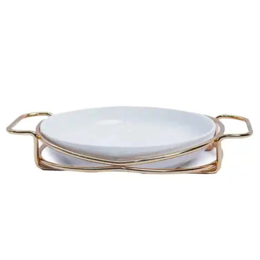 Serving Dish Oval With Stand