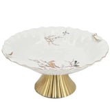 Serving Bowl On Stand Bird