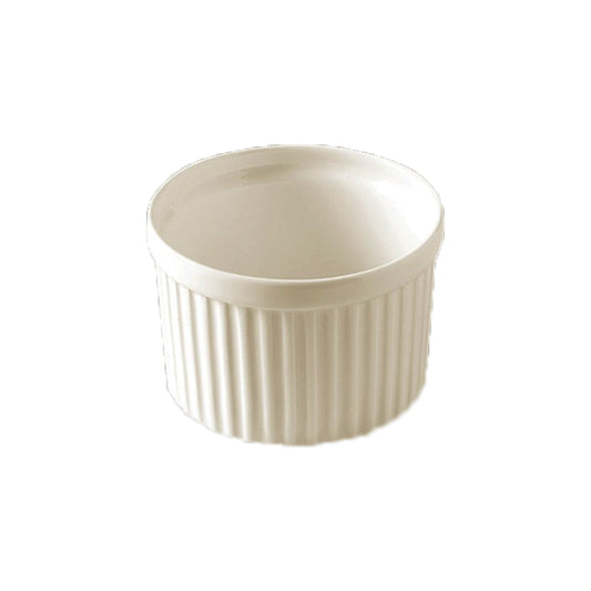 Porcelain Remekin with Grooves