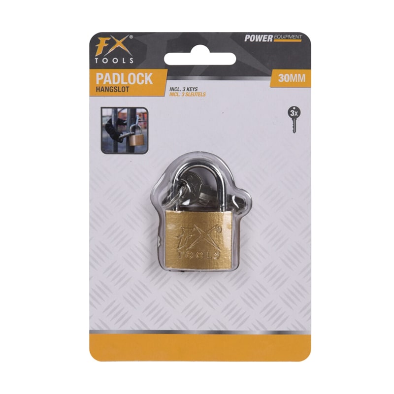 Metal Padlock 30mm With 3 Keys