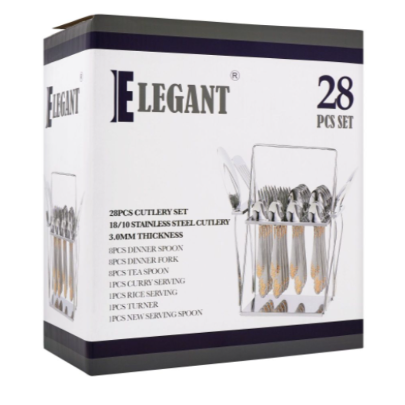 Elegant Cutlery Set (Pack of 28 Pieces)