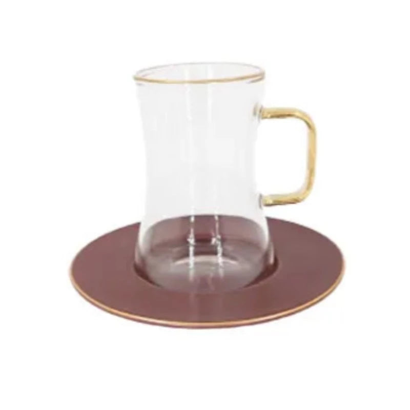 Green Tea Cup & Saucer Set 6Pcs