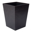 Faux Leather Waste Bin Brown