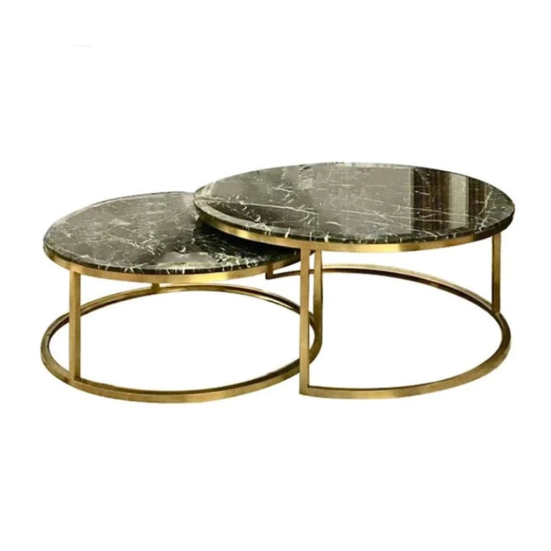 Marble Center Table Set Black by JB Saeed Studio Buy Nest Table