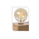 Lamp on Wooden Base
