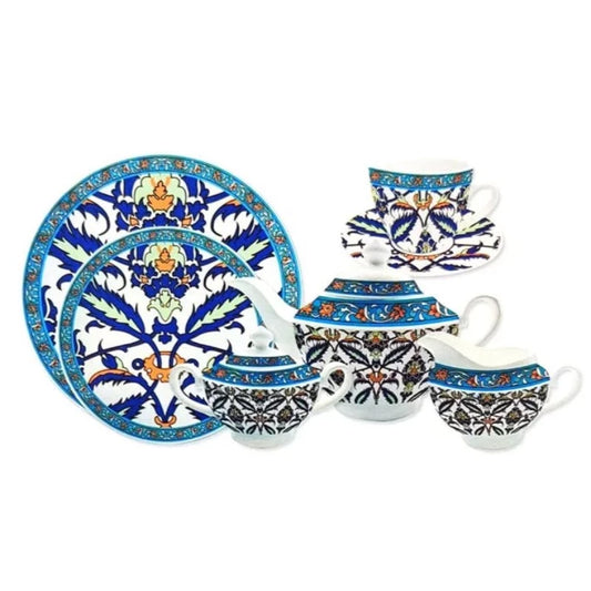 Heritage Tea Set Blue (22pcs Set)