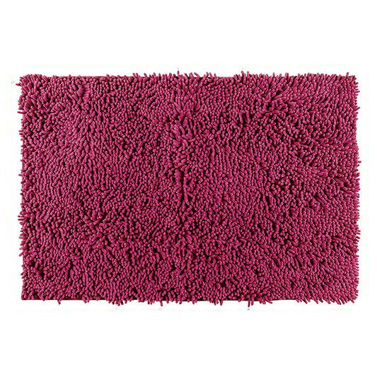Bath Mat Chenille, Raspberry Red