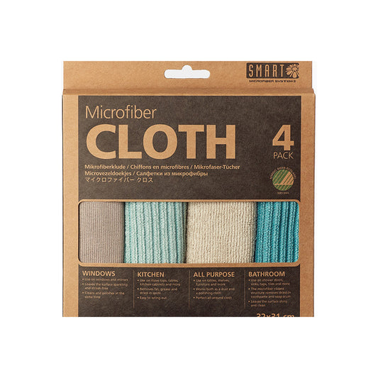 Cleaning Cloth Pack of 4 Petrol/Turquoise