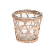 Flower Pot Glass With Wood