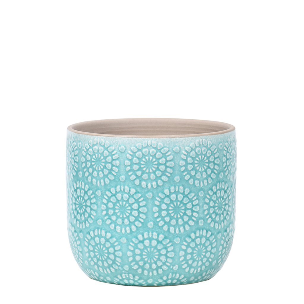 Oceanic Floral Space (Set of 3 Ceramic Vases)