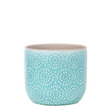 Oceanic Floral Space (Set of 3 Ceramic Vases)