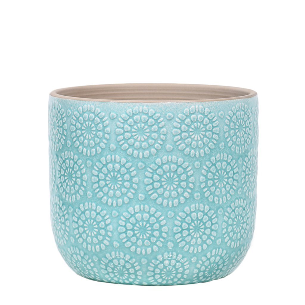 Oceanic Floral Space (Set of 3 Ceramic Vases)