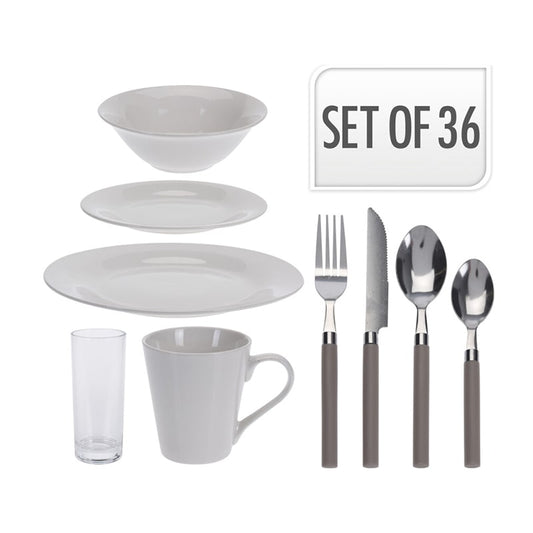Porcelain Dinner Set (Pack of 36 Pieces)