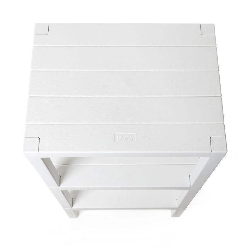 Rectangular Rack Lombok 4 Levels White