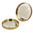 Round Serving Tray Gold (Set of 2)