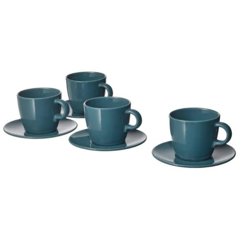 Cup and Saucer Set of 4