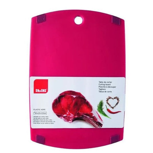 Ibili Meat Chopping Board 33 x 23 x 1 cm Plastic Red