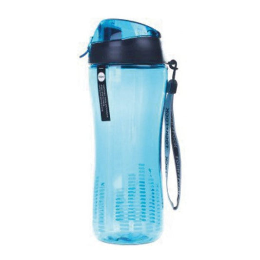 Bisfree Sports Bottle 550Ml W/Silicon Straw Blue