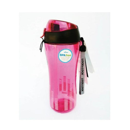 Bisfree Sports Bottle 550Ml W/Silicon Straw Pink