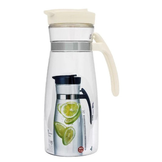 Lock & Lock Water Bottle Jug With Handle, White, 1.7L