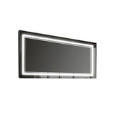 Smart Touch LED Mirror Rectangular 24 x 48 With Bluetooth
