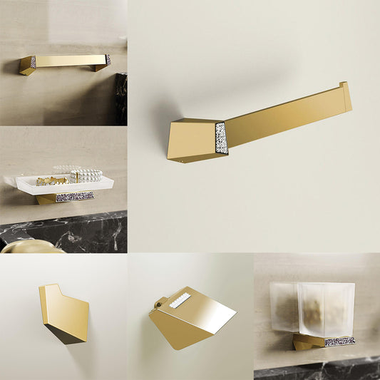 Sonia S8 Swarovski Gold Bathroom Set