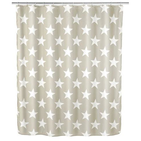 Shower Curtain 180x200 Stella Taupe Antim