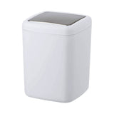 Barcelona White Swing Cover Bathroom Waste Bin 3 Ltr