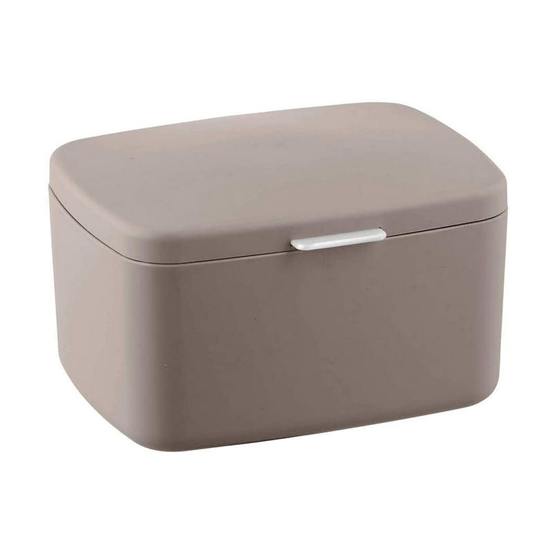 Barcelona Taupe Small Bathroom Storage Box With Lid by JB Saeed Studio ...