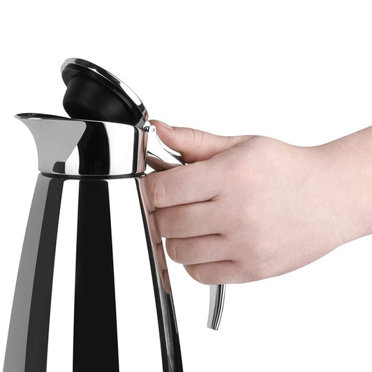Emsa Eleganza Dishwasher Proof Vacuum Flask 1.3 Liters Stainless Steel