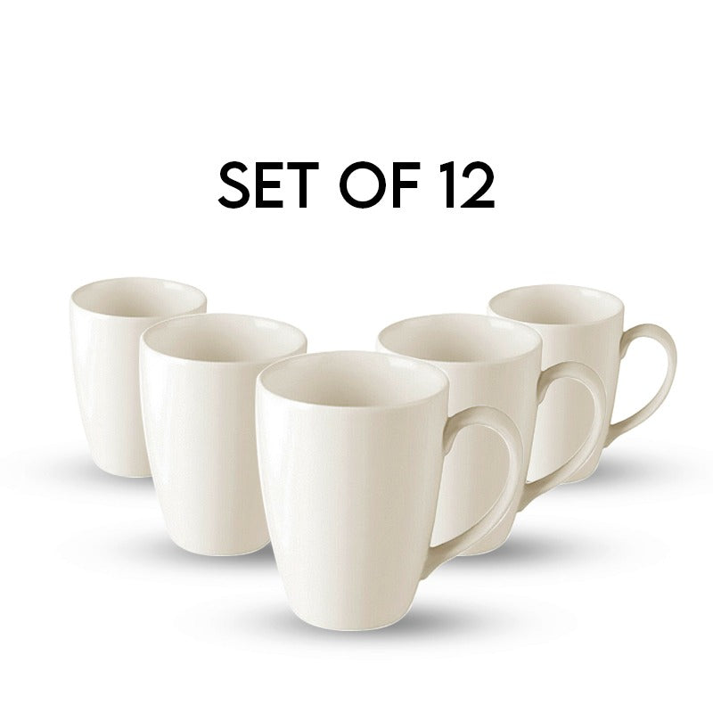 Set of 12 Tea/Coffee Mug White