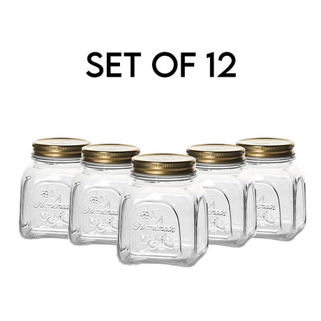 Set of 8 Pasabahce Glass Jar 500ml
