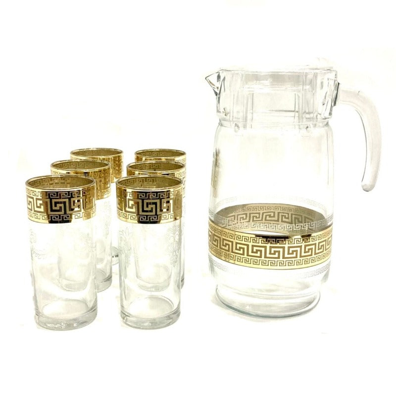 Drinking Glass & Jug Set (Pack of 7) by JB Saeed Studio Buy Cocktail