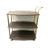 Euro Gold Kitchen Tea Trolley Brown Wood