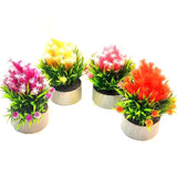Artificial Flower Plants in Garden Pot (Set of 4pcs)
