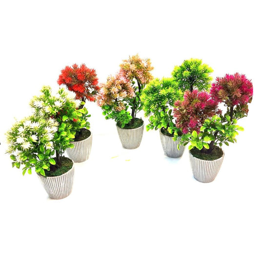 Artificial Plants in Garden Pot (Set of 6pcs)