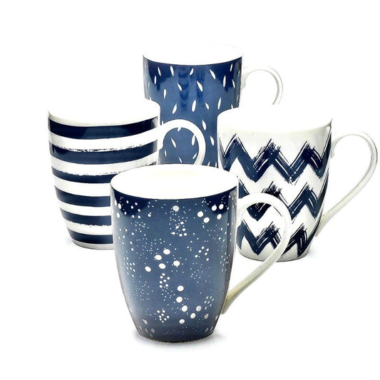 Mug Set 4pcs Blue 300 ML