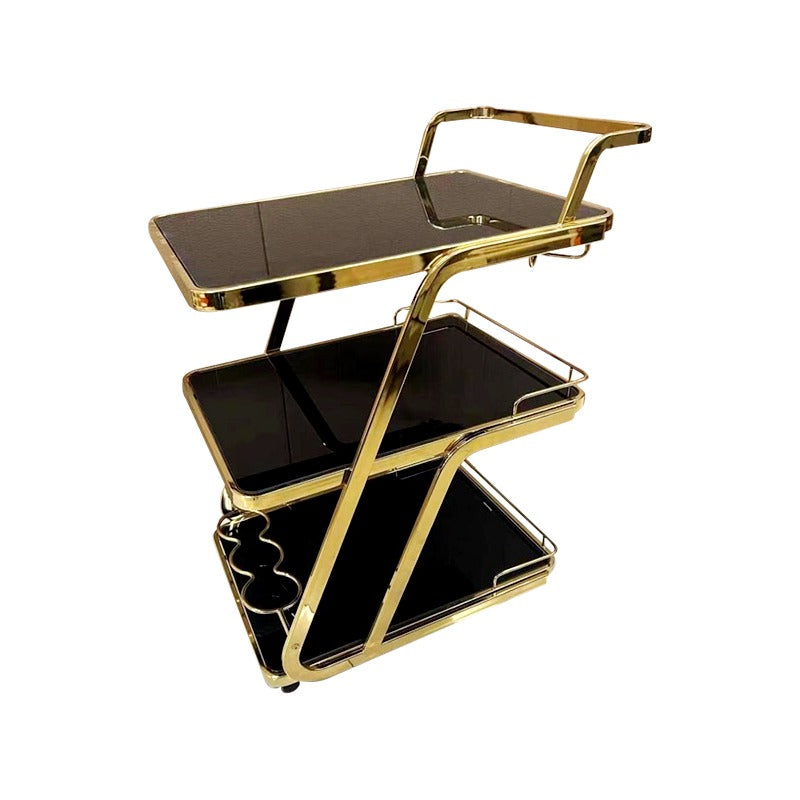 Kitchen Tea Trolley Black & Gold by JB Saeed Studio Buy Tea Trollies