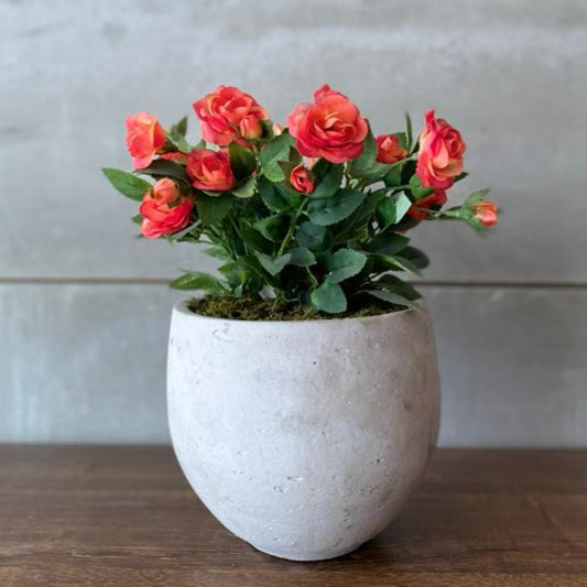 Artificial Orange Begonia Arrangement