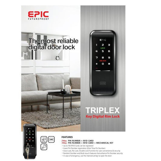 Epic Digital Door Lock 3 way