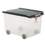 Storage Box with Wheels 60L. Grey