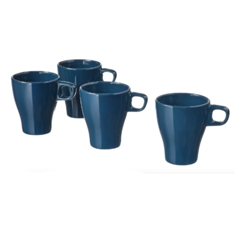Blue Coffee Cup (Set of 4) by JB Saeed Studio Buy Coffee Cups Online