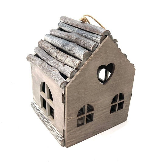 Wooden Bird Feeder House